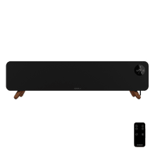 ReadyWarm 6900 Convection Wide Black Convector 2200W con mando a distancia, temporizador 24h, 2 niveles, control táctil y pantalla.