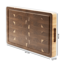Nature Chess Cutting board Tabla de corte de madera de acacia