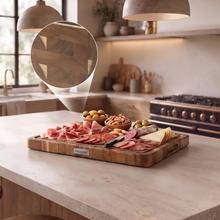 Nature Chess Cutting board Tabla de corte de madera de acacia