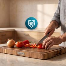 Nature Chess Cutting board Tabla de corte de madera de acacia