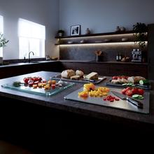 Crystal Cutting Board Tabla de corte de Vidrio templado 30x40cm