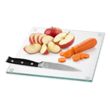 Crystal Cutting Board Tabla de corte de Vidrio templado 30x40cm