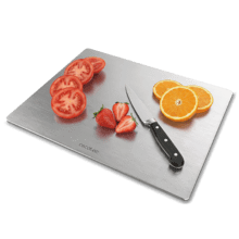Crystal Cut Cutting board Tabla de corte efecto metálico de vidrio templado