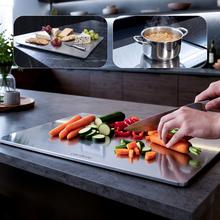 Crystal Cut Cutting board Tabla de corte efecto metálico de vidrio templado