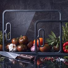 CRYSTAL DUO Cutting Board setConjunto de tábuas de vidro temperado (32×22 cm + 38×28 cm)