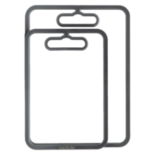 CRYSTAL DUO Cutting Board setConjunto de tábuas de vidro temperado (32×22 cm + 38×28 cm)
