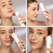 SkinCare BlackHead Remover - Succionador de Puntos Negros y Poros con Tecnología de Vacío, 3 Niveles de Succión, 4 Cabezales y Pantalla LED. Incluye Luz Azul calmante, Herramientas Manuales y Filtros HEPA