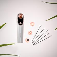 SkinCare Blackhead Remover Pro - Succionador de Puntos Negros y Poros con Tecnología de Vacío, Cámara con APP, 3 Niveles de Succión, 3 Cabezales y Pantalla LED.