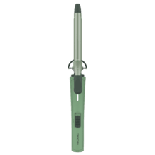 SurfCare 1600 CurlClip Olive. Rizador eléctrico de calentamiento rápido con selector de temperatura (+/–), indicador LED de calentamiento y apagado automático