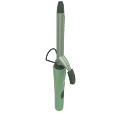 SurfCare 1600 CurlClip Olive. Rizador eléctrico de calentamiento rápido con selector de temperatura (+/–), indicador LED de calentamiento y apagado automático