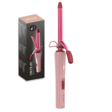 SurfCare 1600 CurlClip CottonCandy. Rizador eléctrico de calentamiento rápido con selector de temperatura (+/–), indicador LED de calentamiento y apagado automático