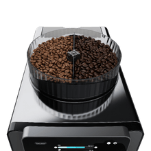 Cremmaet Duelia Cafetera superautomática con doble tolva automática para alternar granos sin mezclar. Sistema de dosificación. 19 bares, Thermoblock y molinillo cónico con 5 niveles. Depósito de agua 1,1 L, leche 400 ml.