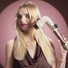 AirGlisse 18in1 Champagne, 110.000 giri/min, 1400 W, funzione plasma, 14 accessori, piastre riscaldanti, funzione rotante, motore brushless, custodia in pelle