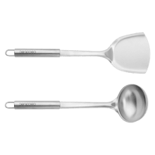Set di 4 utensili da cucina in acciaio inox Autore