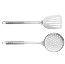 Set di 4 utensili da cucina in acciaio inox Autore