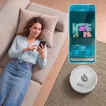Conga M60 Absolute Robot aspirador. Navegación láser. 13000 Pa de succión del motor. Autonomía de hasta 200 minutos en modo Eco. Cepillo multifunción apto para todo tipo de superficies. Compatible con Bluetooth y WiFi para redes 2,4 GHz.
