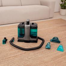 Conga Carpet&Spot Clean 7500 Pro. Limpiatapicerías con 750 W de potencia y succión de hasta 17 kPa. Dispone de depósitos de 1600 ml (agua limpia) y 750 ml (agua sucia), diseño compacto y kit de 4 accesorios