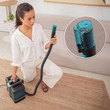 Conga Carpet&Spot Clean 7500 Pro. Limpiatapicerías con 750 W de potencia y succión de hasta 17 kPa. Dispone de depósitos de 1600 ml (agua limpia) y 750 ml (agua sucia), diseño compacto y kit de 4 accesorios