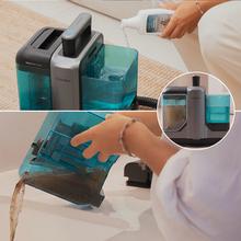 Conga Carpet&Spot Clean 7500 Elite. Limpiatapicerías con 750 W de potencia y succión de hasta 17 kPa. Dispone de depósitos de 1600 ml (agua limpia) y 750 ml (agua sucia), diseño compacto y kit de 8 accesorios