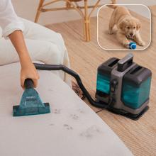 Conga Carpet&Spot Clean 7500 Elite. Limpiatapicerías con 750 W de potencia y succión de hasta 17 kPa. Dispone de depósitos de 1600 ml (agua limpia) y 750 ml (agua sucia), diseño compacto y kit de 8 accesorios