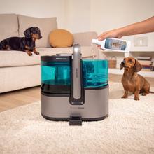 Conga Carpet&Spot Clean 15000 Steam Elite. Limpiatapicerías 3 en 1 con función vapor que pulveriza, aspira y limpia en una pasada. Incorpora motor de 600 W, caldera de 1200 W y vapor a ≥60 ºC para una limpieza más profunda. Cuenta con succión de hasta 12 kPa, depósitos de 1600 ml (agua limpia) y 1500 ml (agua sucia). Incluye 16 accesorios para tapicerías, manchas y limpieza con vapor en múltiples superficies.