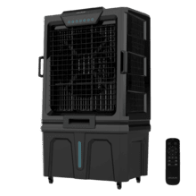 AirIndustry 150000 Climatizador Industrial de 150L con 20000 m³/h, 800W, 3 Velocidades, mando y panel táctil con temporizador y Ruedas Multidireccionales