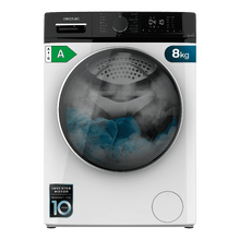 Bolero DressCode Wash&Dry 85610 Lavadora secadora 2 en 1 blanca de 8/5 kg, clase A/D, 1400 rpm y Motor Inverter Plus: 15 programas con sistemas inteligentes OnSmart y Fuzzy Logic, secado automático, programas con vapor SteamMax y estabilizado inteligente Smooth Wash, tambor con Space Pro y diseño Pearl Drum, con goma antibacteriana y funciones Drum Clean, Stop&Go, Delay End y kidlock.