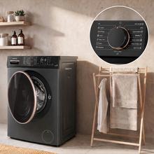 Lavatrice-asciugatrice 2 in 1 Bolero DressCode Wash&Dry 85610 in acciaio, capacità 8/5 kg, classe A/D, 1400 giri/min e motore Inverter Plus: 15 programmi con sistemi intelligenti OnSmart e Fuzzy Logic, asciugatura automatica, programmi a vapore SteamMax e stabilizzazione intelligente Smooth Wash, cestello con design Space Pro e Pearl Drum, con gomma antibatterica e funzioni Drum Clean, Stop&Go, Delay End e Kidlock.