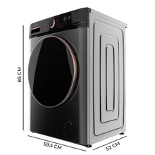 Lavatrice-asciugatrice 2 in 1 Bolero DressCode Wash&Dry 85610 in acciaio, capacità 8/5 kg, classe A/D, 1400 giri/min e motore Inverter Plus: 15 programmi con sistemi intelligenti OnSmart e Fuzzy Logic, asciugatura automatica, programmi a vapore SteamMax e stabilizzazione intelligente Smooth Wash, cestello con design Space Pro e Pearl Drum, con gomma antibatterica e funzioni Drum Clean, Stop&Go, Delay End e Kidlock.