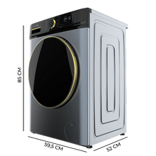 Lavatrice-asciugatrice 2 in 1 Bolero DressCode Wash&Dry 85610 Titanium, colore Titanium, capacità 8/5 kg, classe A/D, 1400 giri/min e motore Inverter Plus: 15 programmi con sistemi intelligenti OnSmart e Fuzzy Logic, asciugatura automatica, programmi a vapore SteamMax e stabilizzazione intelligente Smooth Wash, cestello con design Space Pro e Pearl Drum, con gomma antibatterica e funzioni Drum Clean, Stop&Go, Delay End e Kidlock.