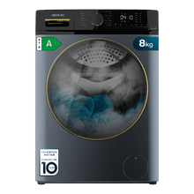 Lavatrice-asciugatrice 2 in 1 Bolero DressCode Wash&Dry 85610 Titanium, colore Titanium, capacità 8/5 kg, classe A/D, 1400 giri/min e motore Inverter Plus: 15 programmi con sistemi intelligenti OnSmart e Fuzzy Logic, asciugatura automatica, programmi a vapore SteamMax e stabilizzazione intelligente Smooth Wash, cestello con design Space Pro e Pearl Drum, con gomma antibatterica e funzioni Drum Clean, Stop&Go, Delay End e Kidlock.
