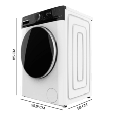 Bolero DressCode Wash&Dry 106610. Lavasciuga 2 in 1 bianca, capacità 10/6 kg, classe A/D, 1400 giri/min e motore Inverter Plus: 15 programmi con sistemi intelligenti OnSmart e Fuzzy Logic, asciugatura automatica, programmi a vapore SteamMax e stabilizzazione intelligente Smooth Wash, cestello con design Space Pro e Pearl Drum, con gomma antibatterica e funzioni Drum Clean, Stop&Go, Delay End e Kidlock.