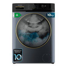Bolero DressCode Wash&Dry 106610 Titanium Lavadora secadora 2 en 1 color Titanium de 10/6 kg, clase A/D, 1400 rpm y Motor Inverter Plus: 15 programas con sistemas inteligentes OnSmart y Fuzzy Logic, secado automático, programas con vapor SteamMax y estabilizado inteligente Smooth Wash, tambor con Space Pro y diseño Pearl Drum, con goma antibacteriana y funciones Drum Clean, Stop&Go, Delay End y kidlock.