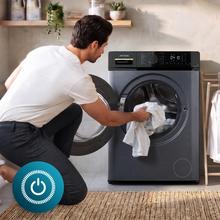Bolero DressCode Wash&Dry 106610 Titanium Lavadora secadora 2 en 1 color Titanium de 10/6 kg, clase A/D, 1400 rpm y Motor Inverter Plus: 15 programas con sistemas inteligentes OnSmart y Fuzzy Logic, secado automático, programas con vapor SteamMax y estabilizado inteligente Smooth Wash, tambor con Space Pro y diseño Pearl Drum, con goma antibacteriana y funciones Drum Clean, Stop&Go, Delay End y kidlock.