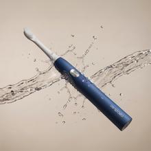 ToothCare Sonic Moon. Escova de dentes elétrica sônica recarregável com 3 modos de escovação, temporizador de 2 minutos e alertas de quadrante a cada 30 segundos. Inclui 2 cabeças de escova e indicador LED.