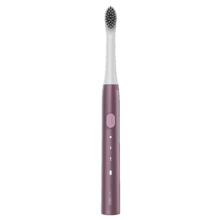 Escova de dentes elétrica sônica ToothCare Sonic Berry. Recarregável, com 3 modos de escovação, temporizador de 2 minutos e alertas de zona a cada 30 segundos. Inclui 2 cabeças de escova e indicador LED.