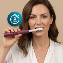 ToothCare Sonic Berry. Cepillo dental eléctrico sónico recargable con 3 modos de cepillado, temporizador de 2 minutos y aviso por zonas cada 30s, incluye 2 cabezales e indicador LED.