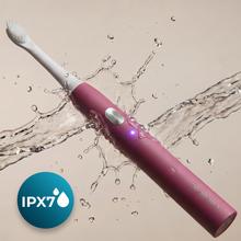 ToothCare Sonic Berry. Cepillo dental eléctrico sónico recargable con 3 modos de cepillado, temporizador de 2 minutos y aviso por zonas cada 30s, incluye 2 cabezales e indicador LED.