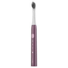 Escova de dentes elétrica sônica ToothCare Sonic Berry. Recarregável, com 3 modos de escovação, temporizador de 2 minutos e alertas de zona a cada 30 segundos. Inclui 2 cabeças de escova e indicador LED.