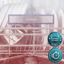 Bolero Aguazero 6550 Lavavajillas de libre instalación de 60CM blanco con 16 servicios, clase C, Motor Inverter Plus Duo, Control Touch Control Panel, 12 programas, secado autoapertura O2Dry, Super Dry, Extra Hygiene, Filtro ABT, Save+, Half Load, Silent Wash, AutoClean, con bandeja superior ajustable con carga y bandeja para cubiertos.