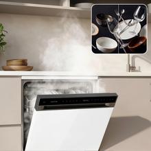 Bolero Aguazero 6550 Lavavajillas de libre instalación de 60CM blanco con 16 servicios, clase C, Motor Inverter Plus Duo, Control Touch Control Panel, 12 programas, secado autoapertura O2Dry, Super Dry, Extra Hygiene, Filtro ABT, Save+, Half Load, Silent Wash, AutoClean, con bandeja superior ajustable con carga y bandeja para cubiertos.