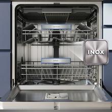 Bolero Aguazero 6550 Inox Lavavajillas de libre instalación de 60CM inox con 16 servicios, clase C, Motor Inverter Plus Duo, Control Touch Control Panel, 12 programas, secado autoapertura O2Dry, Super Dry, Extra Hygiene, Filtro ABT, Save+, Half Load, Silent Wash, AutoClean, con bandeja superior ajustable con carga y bandeja para cubiertos.