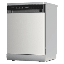 Bolero Aguazero 6550 Inox Lavavajillas de libre instalación de 60CM inox con 16 servicios, clase C, Motor Inverter Plus Duo, Control Touch Control Panel, 12 programas, secado autoapertura O2Dry, Super Dry, Extra Hygiene, Filtro ABT, Save+, Half Load, Silent Wash, AutoClean, con bandeja superior ajustable con carga y bandeja para cubiertos.