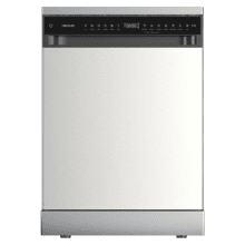 Bolero Aguazero 6550 Inox Lavavajillas de libre instalación de 60CM inox con 16 servicios, clase C, Motor Inverter Plus Duo, Control Touch Control Panel, 12 programas, secado autoapertura O2Dry, Super Dry, Extra Hygiene, Filtro ABT, Save+, Half Load, Silent Wash, AutoClean, con bandeja superior ajustable con carga y bandeja para cubiertos.