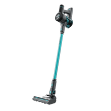 Rockstar R50. Aspirador vertical con 165 W de potencia total y hasta 45 minutos de autonomía. Incorpora tecnología GreenDetect con luz verde para visualizar la suciedad, cepillo multifunción y diseño ligero. Incluye accesorio 2 en 1 y soporte de pared para facilitar la limpieza y el almacenamiento.