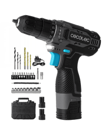 Taladro PowerForce 1625 Easy Hand Taladro atornillador con dos baterías de 16V. Incluye maletín y accesorios.
