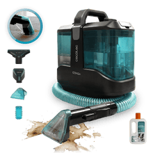 Conga 6000 Carpet&Spot Clean Pro. Limpiatapicerías Conga 3000 Carpet&Spot Clean Max. 600 W y 15 kPa de potencia. Diseño compacto. Depósito de agua limpia de 1000 ml y de agua sucia de 550 ml. Spray pulverizador.