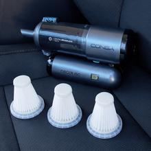 Conga Rockstar Micro Hand Ultra Flex Aspirador de mano 4 en 1 con motor BLDC, diseñado para una limpieza precisa en coche, casa u oficina. Incluye 9 accesorios para aspirar, soplar, inflar y limpiar todo tipo de superficies y rincones. Diseño flexible 180º para accesibilidad completa en zonas difíciles, batería recargable con carga USB-C.