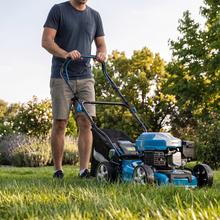 Terrenator 2700.41 Total Z Cortacésped de gasolina de 144cc. Cuerpo de acero 41cm. Cambio de altura sistema Z-Tech. 3in1 con mulching. Ruedas traseras XL