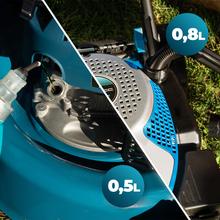 Terrenator 2700.41 Total Z Cortacésped de gasolina de 144cc. Cuerpo de acero 41cm. Cambio de altura sistema Z-Tech. 3in1 con mulching. Ruedas traseras XL
